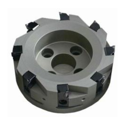 PCD indexable face milling cutter